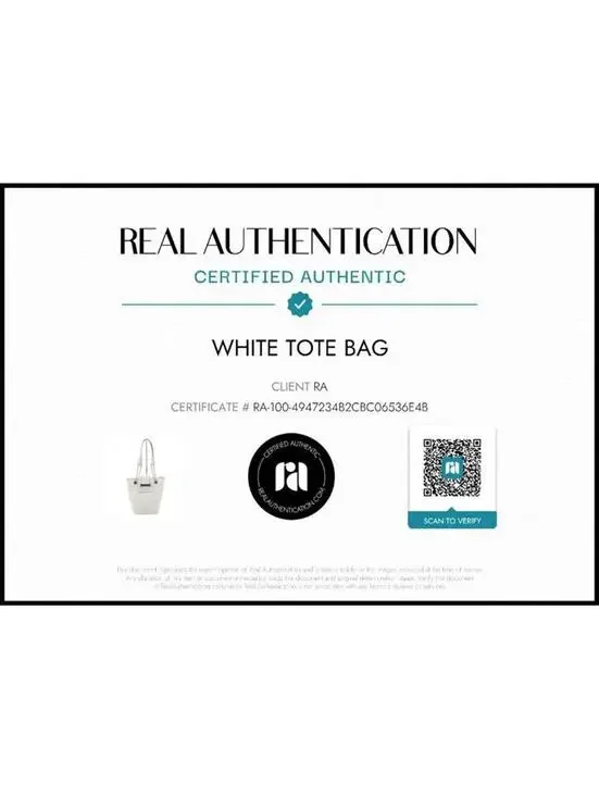 Authentic Vintage Céline White Leather Tote Bag - Picture 9 of 9